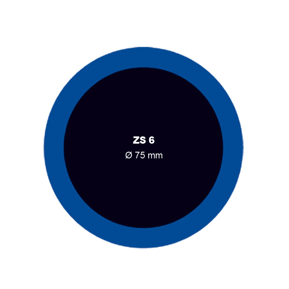 Záplata ZS 6 na opravu duší průměr 75 mm - 1 kus - Ferdus 1.07