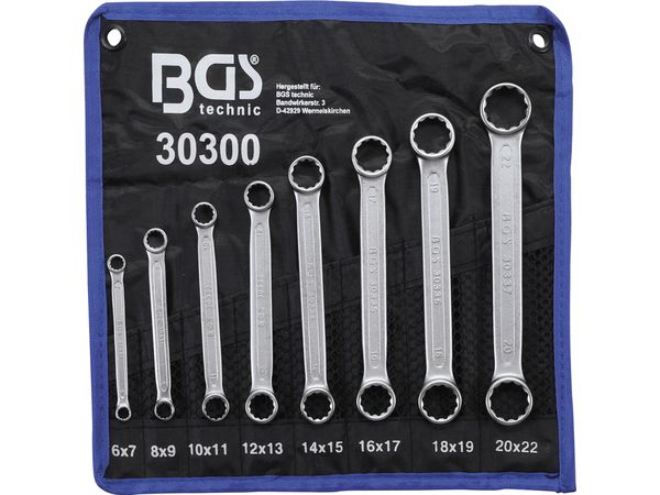 BGS Technic BGS 30300 Oboustranné očkové klíče 8 ÷ 22 mm