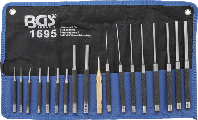 BGS technic Vyrážeče 1.5-9.5 mm a automatický důlčík