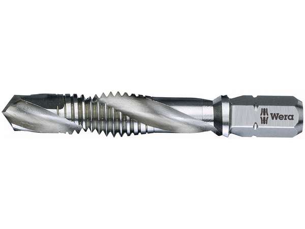 Wera 104640 Bit 1/4" s kombinovaným HSS závitořezným vrtákem 2